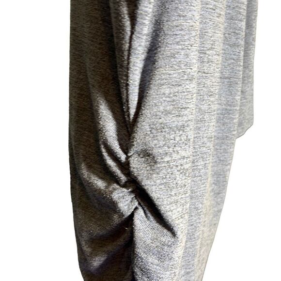 Heather Blue Tunic/Top w/ Crochet Lace Back Detail – Soft Stretch – See Measurem - Picture 4 of 5